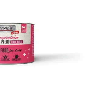 Highlight Sparpaket 6 x 200 g Mac's Monoprotein Frisches Pferd Adult Katzen Nassfutter
